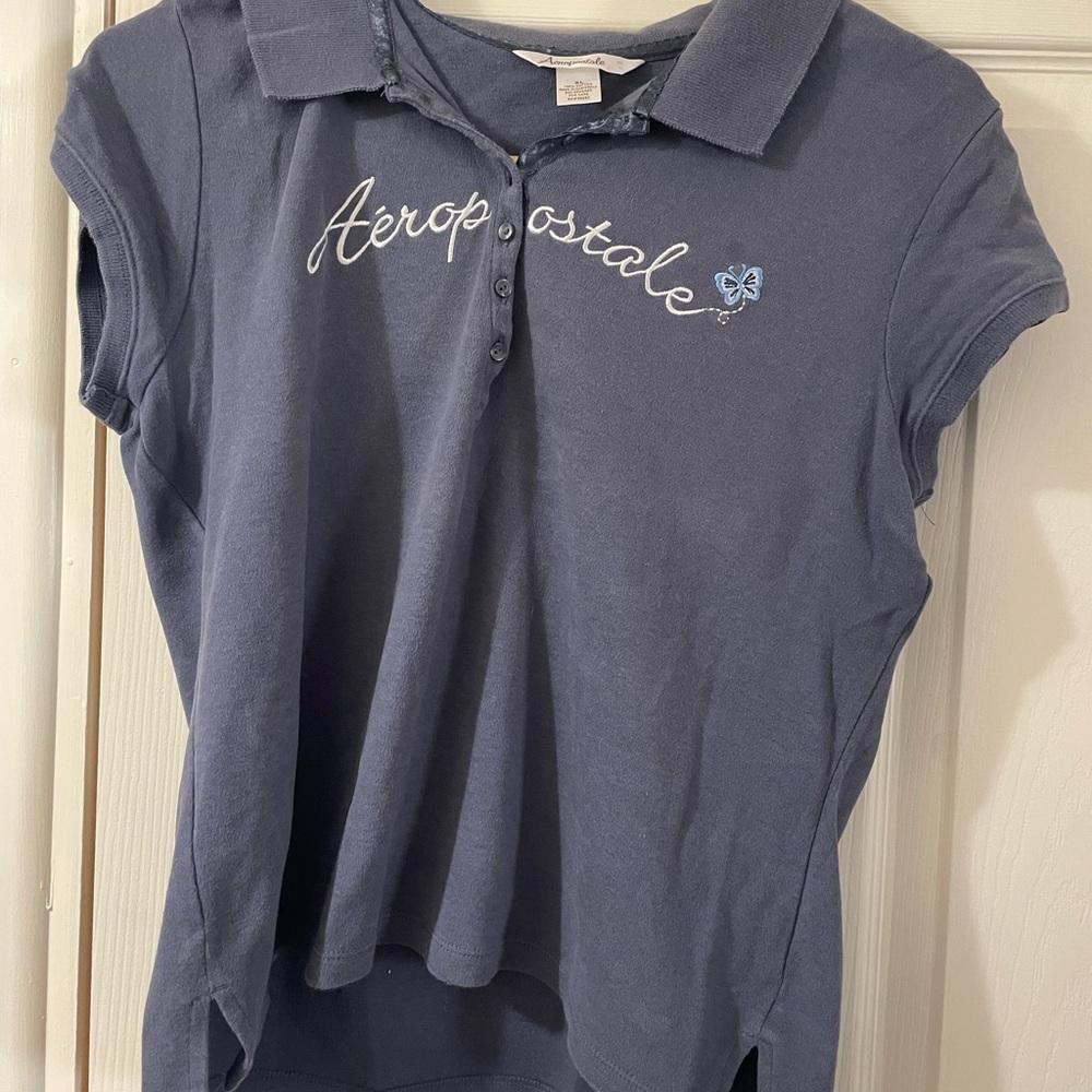 Aeropostale Blue Polo Shirt